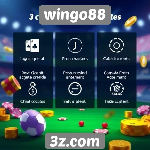 Análise das funcionalidades do site de jogos wingo88
